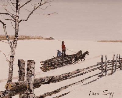 Allen Sapp | TAKING WOOD TO TOWN; 1977