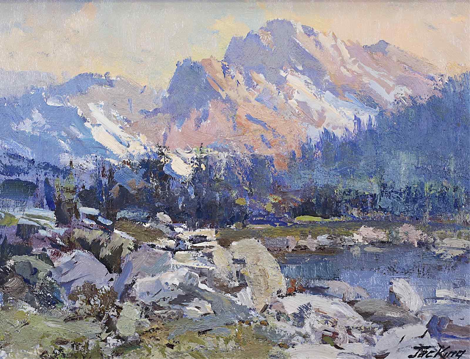 Jack King ROCKY MOUNTAIN LANDSCAPE Hodgins Art Auctions Ltd 