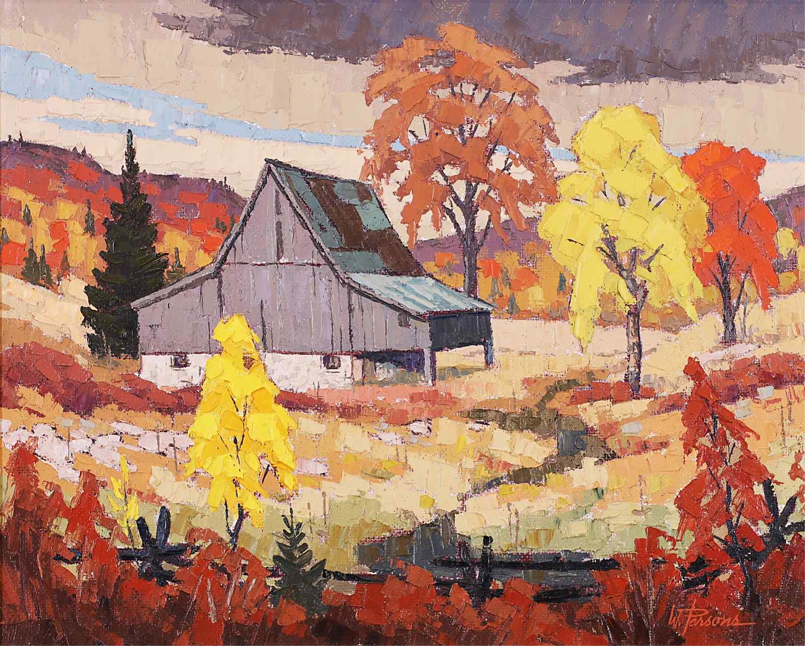 William Parsons LITTLE GREY BARN (WEST GUILFORD, HALIBURTON) Hodgins