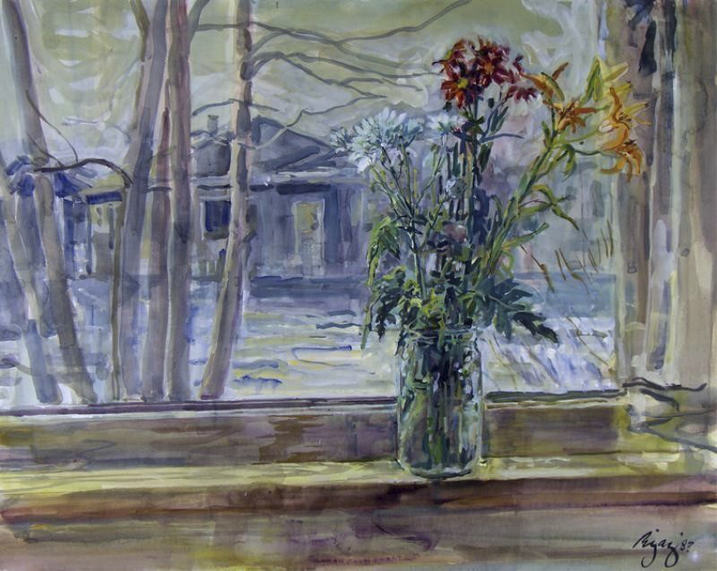 Jack Rigaux FRONT WINDOW Hodgins Art Auctions Ltd.