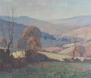 Alfred Crocker Leighton: LOOKING TOWARD CHARMOUTH, ENGLAND