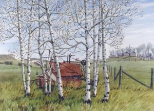 James Stanford Perrott: TREES AND FARM EQUIPMENT