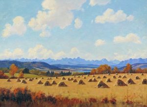 Roland Gissing: HARVEST NEAR GHOST LAKE, ALTA.