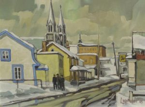 Michel Lapensee: EN REVENANT DU “MOUTON NOIR”, BAIE ST-PAUL, QUE