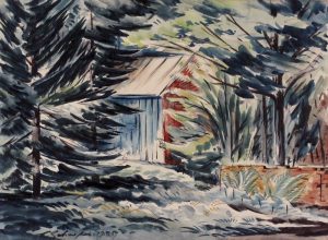 Carl Fellman Schaefer: CABIN IN THE TREES