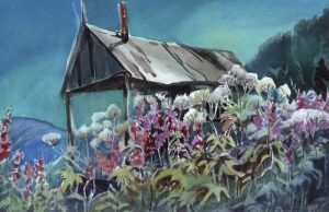 Janet (Holly) B. Middleton: ALPINE WILDFLOWERS AND MOUNTAIN CABIN