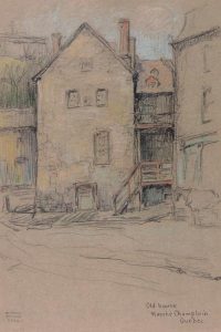 Paul Archibald Octave Caron: OLD HOUSE, MARCHE CHAMPLAIN, QUEBEC  |  L’ILE AUX COUDRES