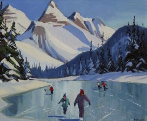 Charles Anthony Francis Law: GRAND-CHILDREN SKATING IN THE ROCKIES