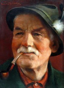 Bernhard Funke: MAN WITH A PIPE