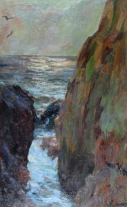 Harry Britton: MARINESCAPE WITH ROCKY CLIFFS