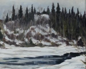 John Davenall Turner: WINTER ELBOW RIVER