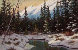 Mannie Gonsalves: WINTER LANDSCAPE