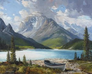 Duncan Mackinnon Crockford: LAKE IN THE ROCKIES