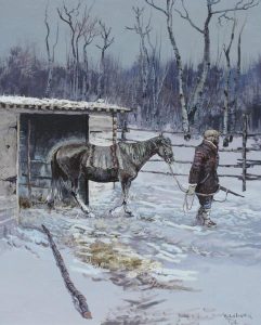 Michael Lonechild: OLD MAN GOING OUT FOR SOME RABBITS