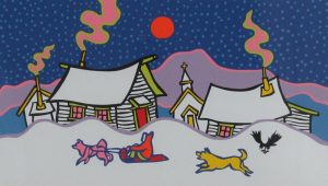 Ted Harrison: SLEDDING