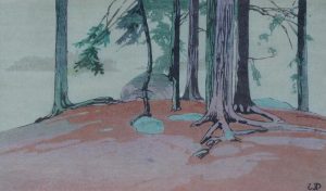 Walter Joseph Phillips: RAIN, LAKE OF THE WOODS