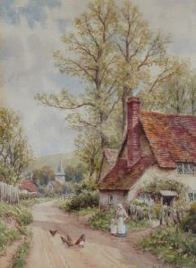 William Carter: A SUSSEX COTTAGE  |  A SURREY VILLAGE