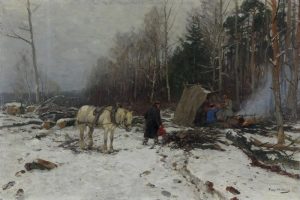Hugo Muhlig: WINTER CAMP SCENE