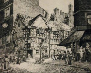 Sybil Andrews: THE OLD SHAMBLES, MANCHESTER