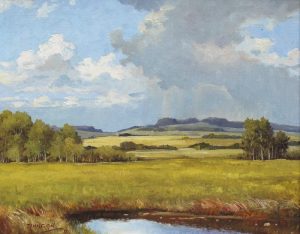 Duncan Mackinnon Crockford: JULY EVENING NR. INNISFAIL, ALBERTA