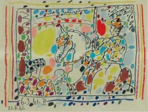Pablo Picasso: LE PICADOR II (from LOS TOROS AVEC PICASSO)