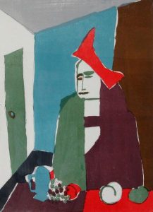 Maxwell Bennett Bates: WOMAN AND STILL LIFE