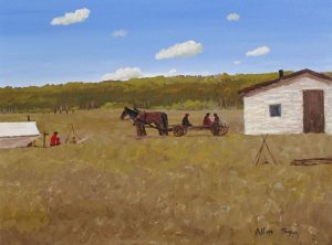 Allen Sapp: UNLOADING AT THE HOUSE