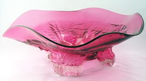Mark Gibeau: FACE SERIES BOWL, PINK FLUTED