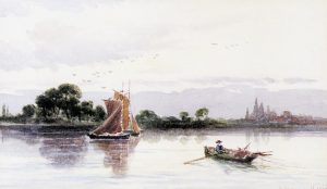 William Nichol Cresswell: UNTITLED; ROWING AT SUNSET