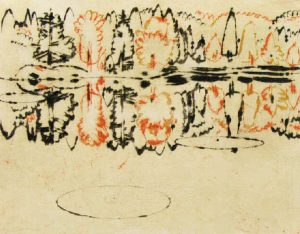 David Brown Milne: STILL WATER AND FISH (SECOND VERSION)