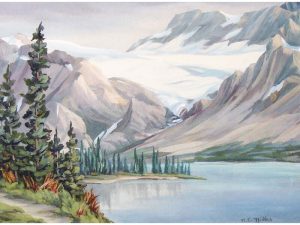 Alice E. Miller: BOW LAKE, BANFF NATIONAL PARK