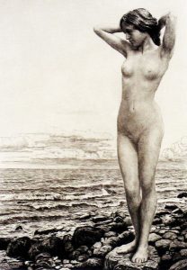 Georg Jahn: UNTITLED; BATHER AT THE SHORE
