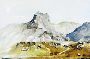 Frederick George Cross: DEER LODGE CANYON, ALBERTA