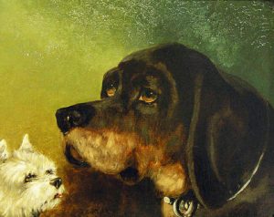 Charles Edward Brittan I: UNTITLED; TWO DOGS