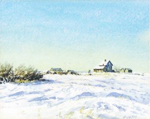Ernest Luthi: UNTITLED, FARM IN WINTER