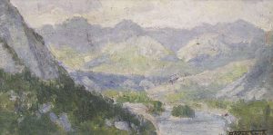 Frederic Marlett Bell-Smith: UNTITLED; ROCKY MOUNTAIN RIVER VALLEY