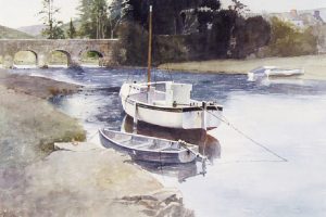 William (Bill) McKibbin: UNTITLED; MOORED BOATS