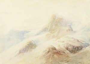 Thomas William Fripp: FROM NEAR THE TOP OF MOUNT ABERDEEN, LAKE LOUISE, ALBERTA, CANADA