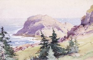 Robert Ford Gagen: UNTITLED; GULLS AT SEASIDE