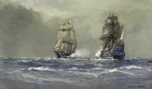 Arthur Wilde Parsons: UNTITLED; SHIPS AT SEA