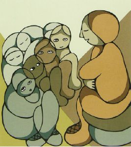Daphne Odjig: PLAYING SCHOOL
