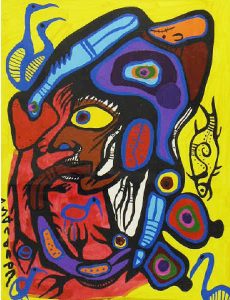 Norval H. Morrisseau: UNTITLED; PORTRAIT