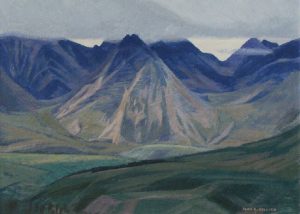 Alan Caswell Collier: ALASKA RANGE, FROM CANTWELL-PAXSON ROAD