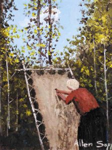 Allen Sapp: NOKUM PREPARING THE HIDE