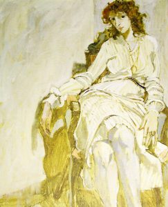 Robert F.M. McInnis: WOMAN IN WHITE DRESS