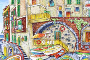 Chrissandra Neustaedter: SEASIDE, RIOMAGGIORE, ITALY