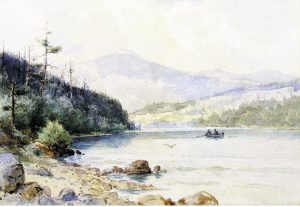 Farquhar McGillivray Knowles: UNTITLED; ROWERS ON A MOUNTAIN RIVER