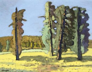 Stanley Morel Cosgrove: UNTITLED; TREES IN LANDSCAPE