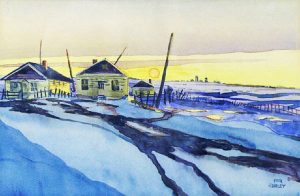 Robert Newton Hurley: UNTITLED; SPRING SUNSET