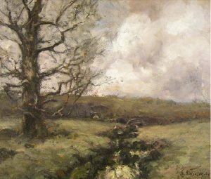 William Edwin Atkinson: STORMY DAY IN THE HILLS, DEVONSHIRE